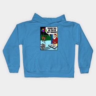 Flying Reindeer Wanted Kids Hoodie